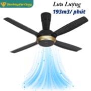 Quạt Trần Panasonic 4 Cánh F 56xpg Màu Đen