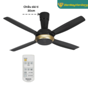 Quạt Trần Panasonic 4 Cánh F 56xpg Màu Đen