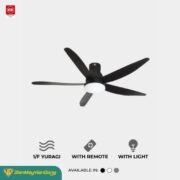 Quạt Trần 5 Cánh Kdk U60fw Bk Màu đen