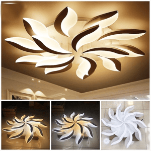 Đèn trang trí Led ốp trần 15 cánh