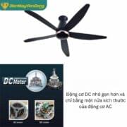 Quạt Trần 5 Cánh Panasonic F 60fen Nanoex