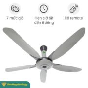 Quạt Trần 5 Cánh Kdk Z60ws Màu Xám Bạc