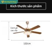 Quạt Trần 5 Cánh Daikisu Dc50a07g