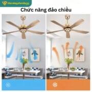 Quạt Trần 5 Cánh Daikisu Dc50h12v