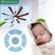 Quạt Trần 5 Cánh Daikisu Dc75h88 Thân Bạc