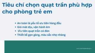 Quạt Trần Cho Phòng Trẻ Em